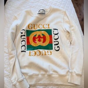 Gucci White Logo woman’s  Sweater
